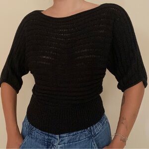 Y2K Sparkly Fang Sweater